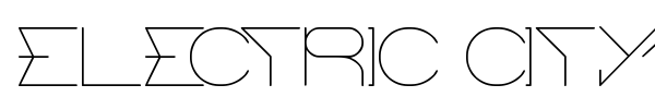 Electric City font preview